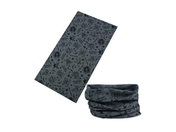 TWOEIGHTFIVE multifunkční šátek na krk Mugiwara Pirates grey - šedý