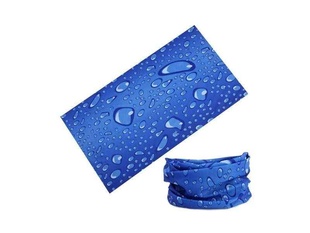 TWOEIGHTFIVE multifunkční šátek na krk Raindrops blue - modrý