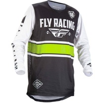 FLY RACING Kinetic ERA 2018 dres na motokros, barva černá bílá