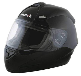 NERVE NH2013 Black Moto Přilba černá lesklá integrální helma na motorku