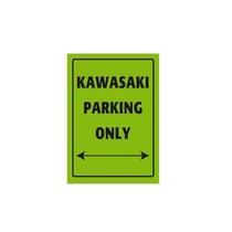 Parkovací cedule Kawasaki parking only
