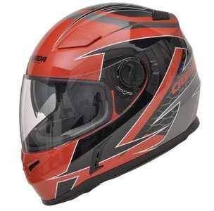 Cassida EVO integrální černá-šedá-červená helma na motorku