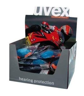 UVEX - Špunty do uší - ochrana proti hluku na motorce