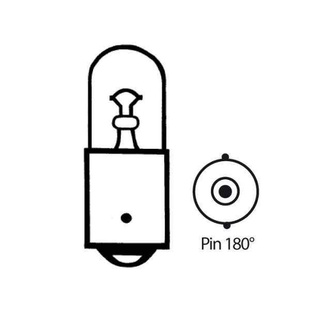 Žárovka 6V4W, Ba9s, Pin 180° Ø=9x23mm