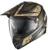 IXS HX 207 CAMOUFLAGE - off-road / on-road helma s integrovaným hledím