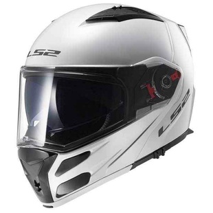 LS2 FF324 METRO bílá lesklá výklopná helma na motorku