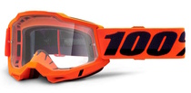 100% MX brýle ACCURI 2 brýle Orange, čiré plexi