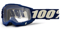 100% MX brýle ACCURI 2 brýle Deepmarine, čiré plexi