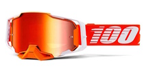 100% MX brýle ARMEGA brýle Regal, zrcadlové červené plexi