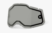 náhradní plexi pro brýle 100% plexi Racecraft 2/Accuri 2/Strata 2, dvojité kouřové, Anti-fog