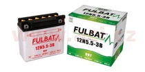 Motobaterie Fulbat 12V, 12N5.5-3B, 5,5Ah, 44A, konvenční 135x60x130, (včetně balení elektrolytu) pro MOTO GUZZI 940 BELLAGIO rok výroby 2011