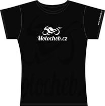 Dámské tričko Motocheb, s krátkým rukávem, černé