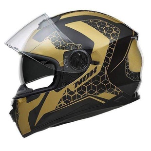 Nox N301 Steel Gold, černá matná zlatá integrální přilba na motorku