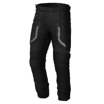 Moto kalhoty Rebelhorn Borg, černé textilní kalhoty na motorku