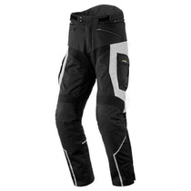 Moto kalhoty Rebelhorn Hardy II, šedé černé fluo textilní kalhoty na motorku