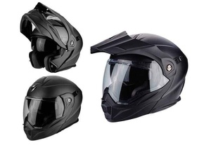 SCORPION ADX-1 přilba černá matná výklopná enduro helma na motorku