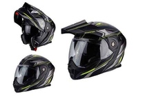 SCORPION ADX-1 ANIMA přilba černá/neonově žlutá matná výklopná enduro helma na motorku