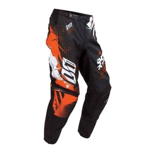 Shot Race Devo oranžové-černé-bílé krosové kalhoty na motorku