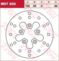 TRW MST258 brzdový kotouč, přední pro MALAGUTI YESTERDAY 50 rok výroby 1998