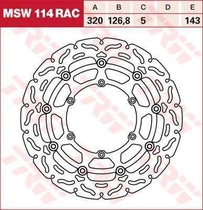 TRW MSW114RAC brzdový kotouč, přední