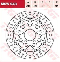 TRW MSW248 brzdový kotouč, přední pro SUZUKI DL 1000 V STROM rok výroby 2016