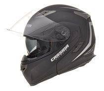 Cassida Compress výklopná helma s dofukem, černá matná přilba na motorku