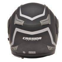 Cassida Compress výklopná helma s dofukem, černá matná přilba na motorku