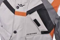 AYRTON Fuel, šedá oranžová cestovní bunda na motorku