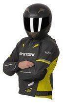 Ayrton Evoline, černožlutá fluo kožená sportovní bunda na motorku
