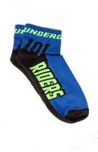 101 RIDERS ponožky ROCK modrá/fluo