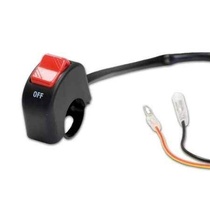 Vypínač ON / OFF s kabelem, montáž na řídítka 22 mm, pro motorky a čtyřkolky