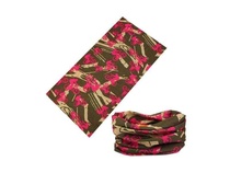 TWOEIGHTFIVE multifunkční šátek na krk Mountainbiker pink - green, růžovo-zelený