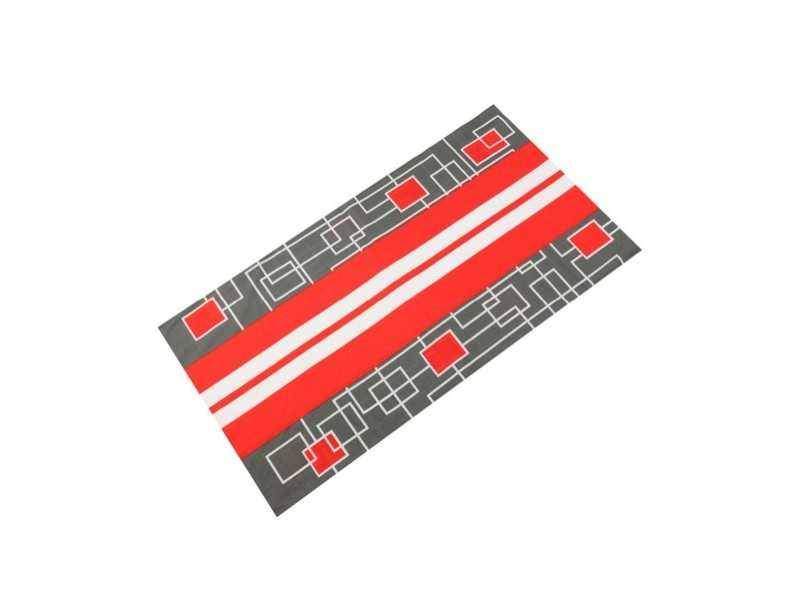 TWOEIGHTFIVE multifunkční šátek na krk Stripe Block red - červený