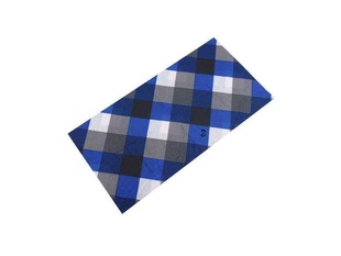 TWOEIGHTFIVE multifunkční šátek na krk Carouser - kostka modrý
