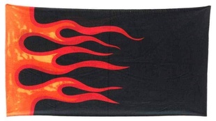 TWOEIGHTFIVE multifunkční šátek na krk Red Flame, červené plameny