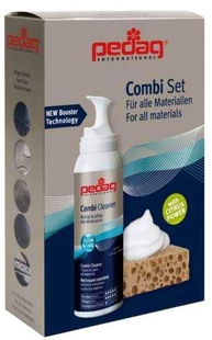 Pedag Combi Set - sada čistící pěny a přírodní mořské houbičky na čištění kůže a textilu