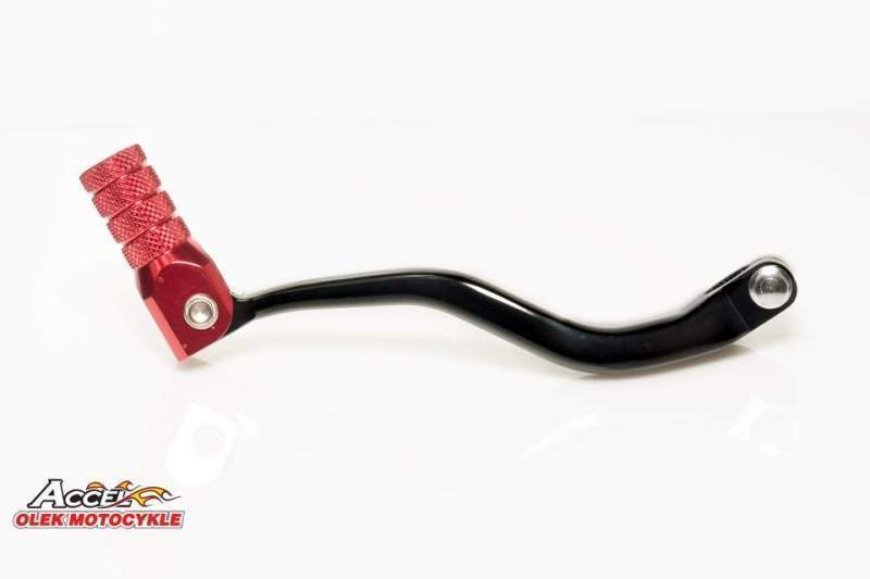 ACCEL řadící páčka (řadička) HONDA CR 250 02-07 hliníková, barva černá, koncovka červená