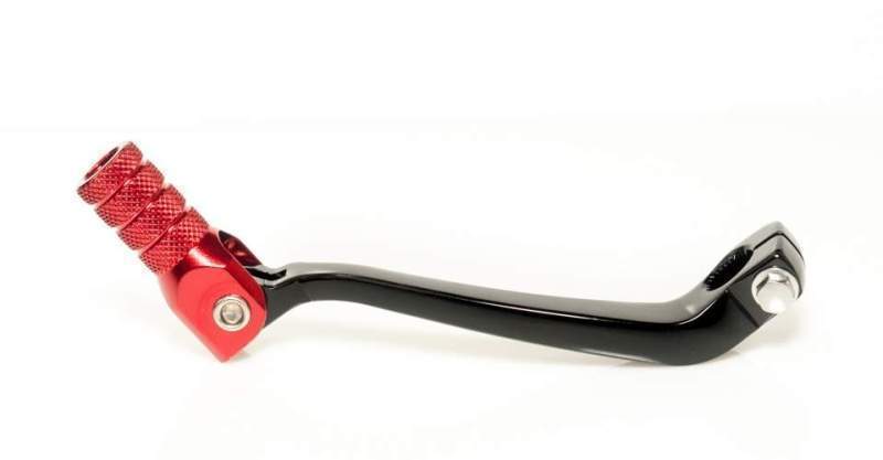 ACCEL řadící páčka (řadička) HONDA CRF 450R 02-08 hliníková, barva černá, koncovka červená