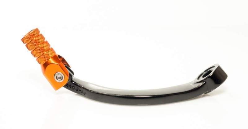 ACCEL řadící páčka (řadička) KTM 690 DUKE 08-18 hliníková, barva černá, koncovka oranžová (7503403100)
