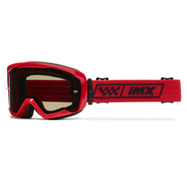IMX ENDURANCE RACE RED GLOSS/RED brýle - sklo DARK SMOKE + CLEAR (2 SZYBY W ZESTAWIE)
