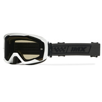 IMX ENDURANCE RACE WHITE GLOSS/BLACK brýle - sklo DARK SMOKE + CLEAR (2 SZYBY W ZESTAWIE)