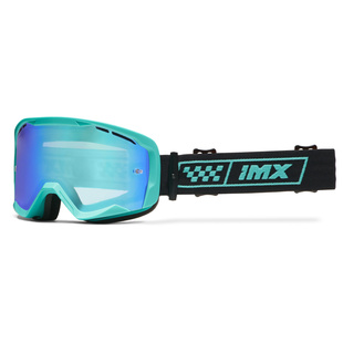 IMX ENDURANCE RACE TURQUOISE MATT/ BLACK brýle - sklo IRIDIUM GREEN + CLEAR (2 SZYBY W ZES