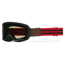 IMX ENDURANCE RUST BLACK MATT/RED brýle - sklo DARK SMOKE + CLEAR (2 SZYBY W ZESTAWIE)