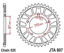 JT JTA807.44 Zadní kolečko (rozeta), 44 zubů, 525