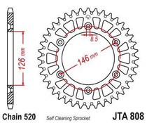 JT JTA808.47 Zadní kolečko (rozeta), 47 zubů, 520