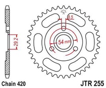 JT JTR255.26 Zadní kolečko (rozeta), 26 zubů, 420
