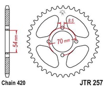 JT JTR257.36 Zadní kolečko (rozeta), 36 zubů, 420