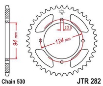 JT JTR282.36 Zadní kolečko (rozeta), 36 zubů, 530