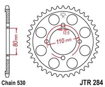 JT JTR284.37 Zadní kolečko (rozeta), 37 zubů, 530