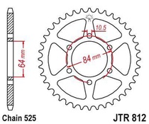 JT JTR812.41 Zadní kolečko (rozeta), 41 zubů, 525